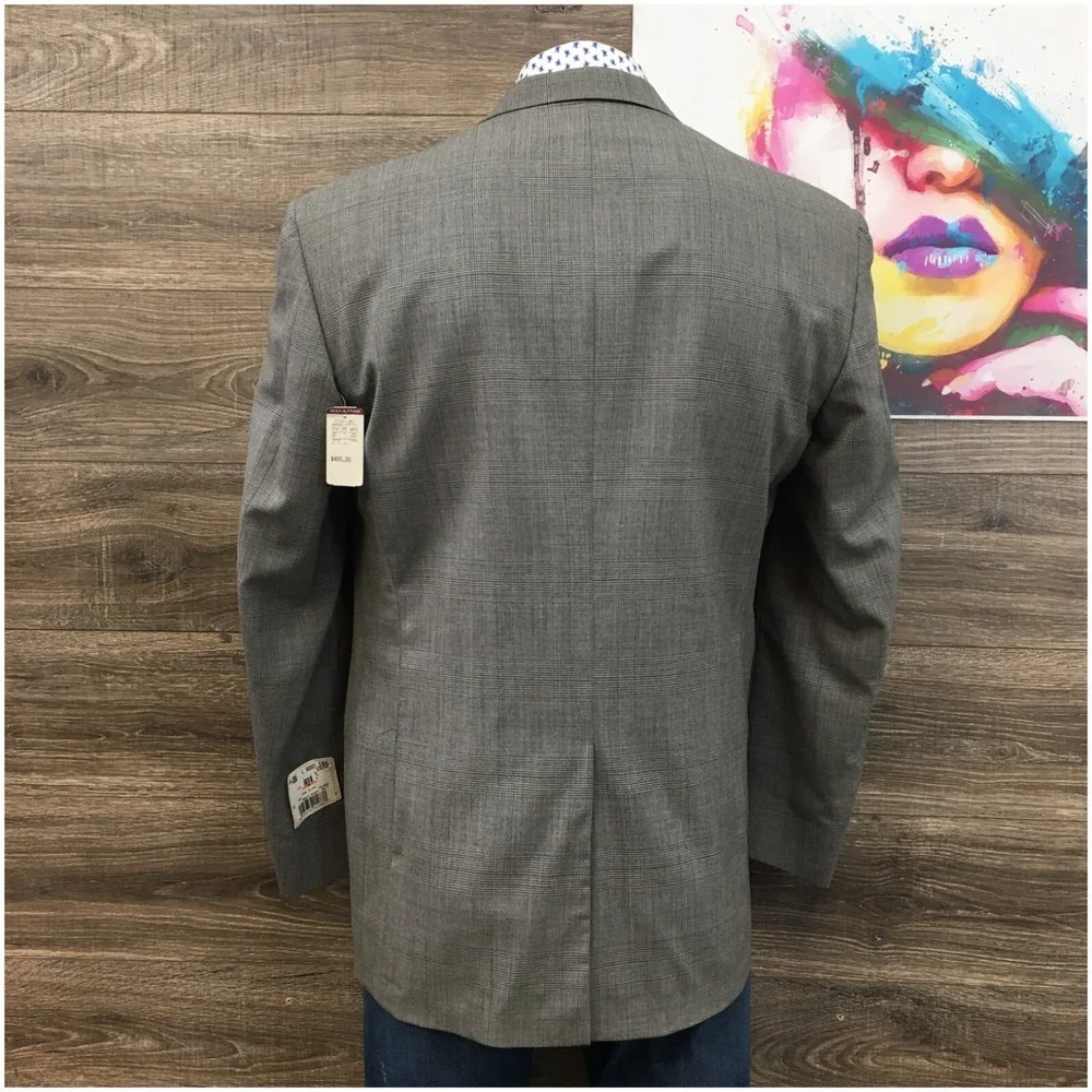 VINTAGE EVAN PICONE Mens Blazer Sport Coat Casual Jacket Size 44L Wool Suit NEW!